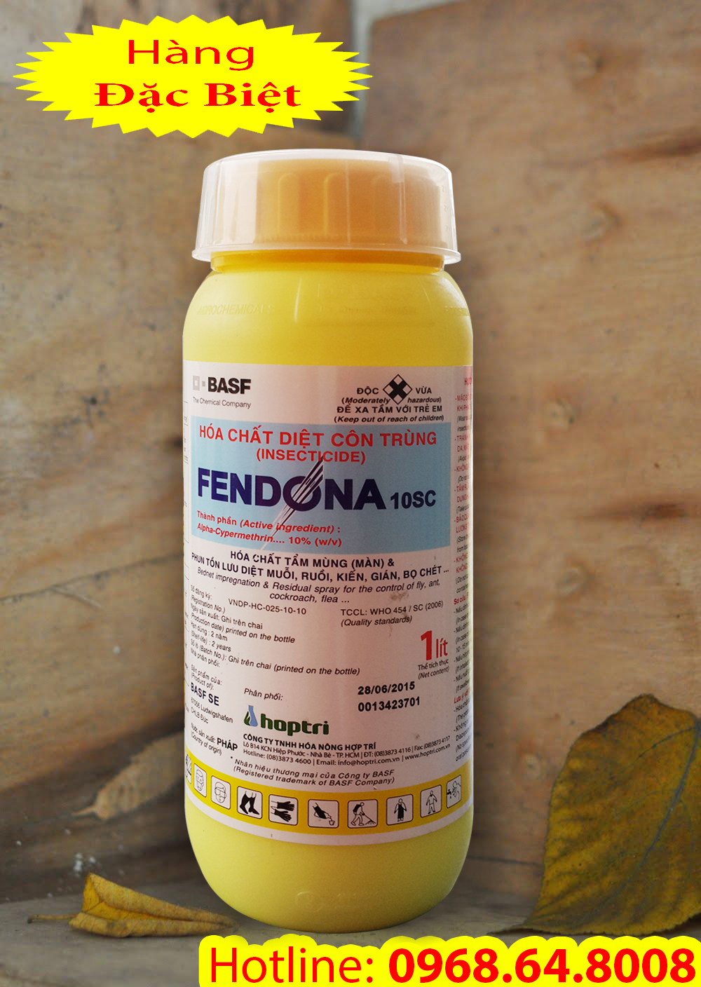 Fendona 10SC (1Lít) - (BASF - CHLB ĐỨC) - (SX tại PHÁP) - Thuốc diệt côn trùng, muỗi, gián, ruồi, kiến, bọ chét...